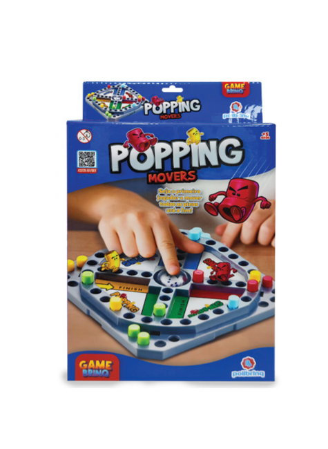 JOGO POPPING MOVERS MULTIJOGADOR NO ESTILO LUDO - Colorido