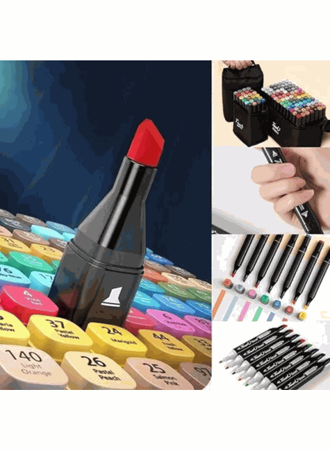 primavely 2点セット Kit de Canetinhas Ponta Dupla Primax 24x 60x ou 120x Unidades 60 PCS