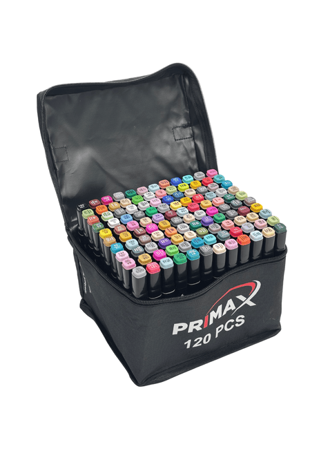 No.182★4点セット★popx★ Kit de Canetinhas Ponta Dupla Primax 24x 60x ou 120x Unidades 120 PCS